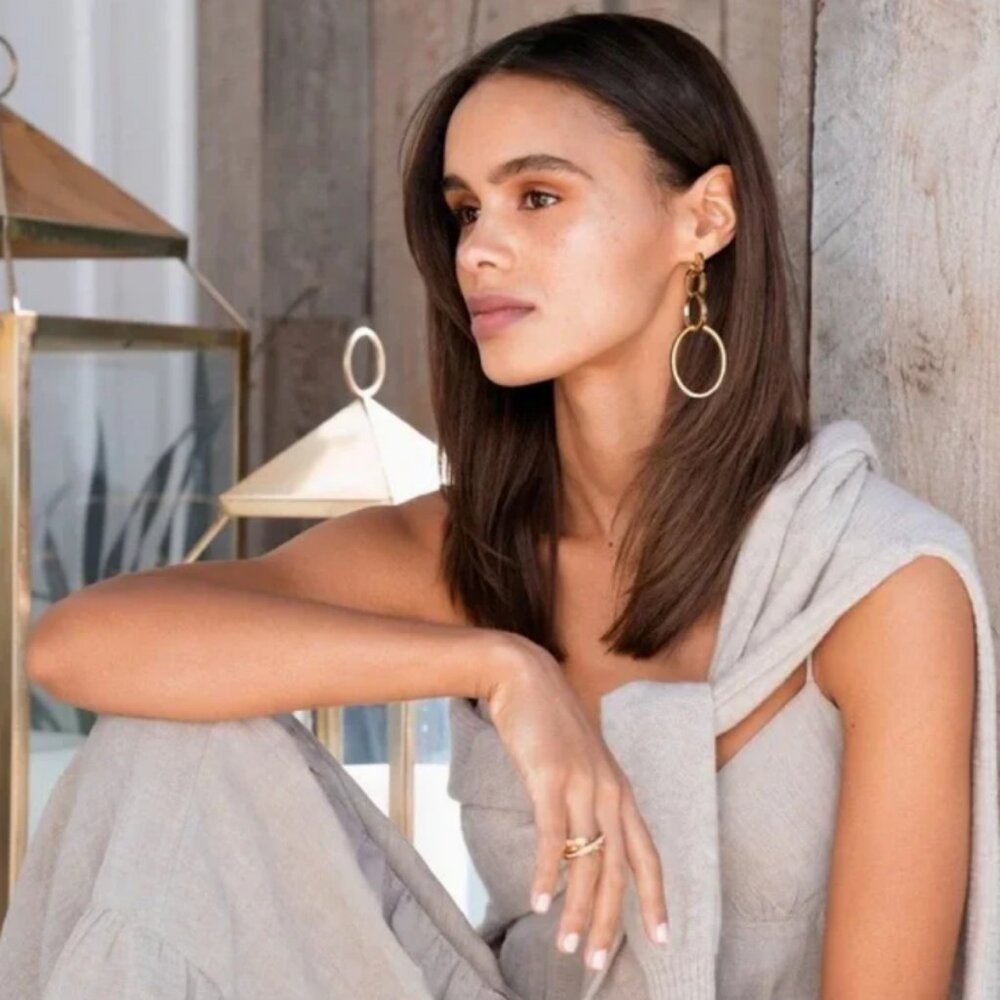 $338 Vita Fede Earrings in Gold